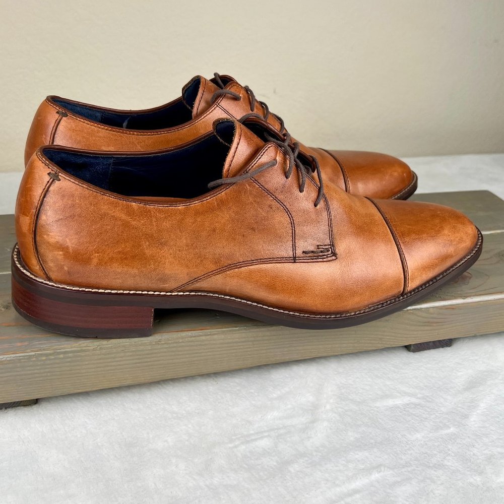 Cole Haan Lenox Hill Cap Oxford - Tan, Size 11.5 - Nearly New Condition!